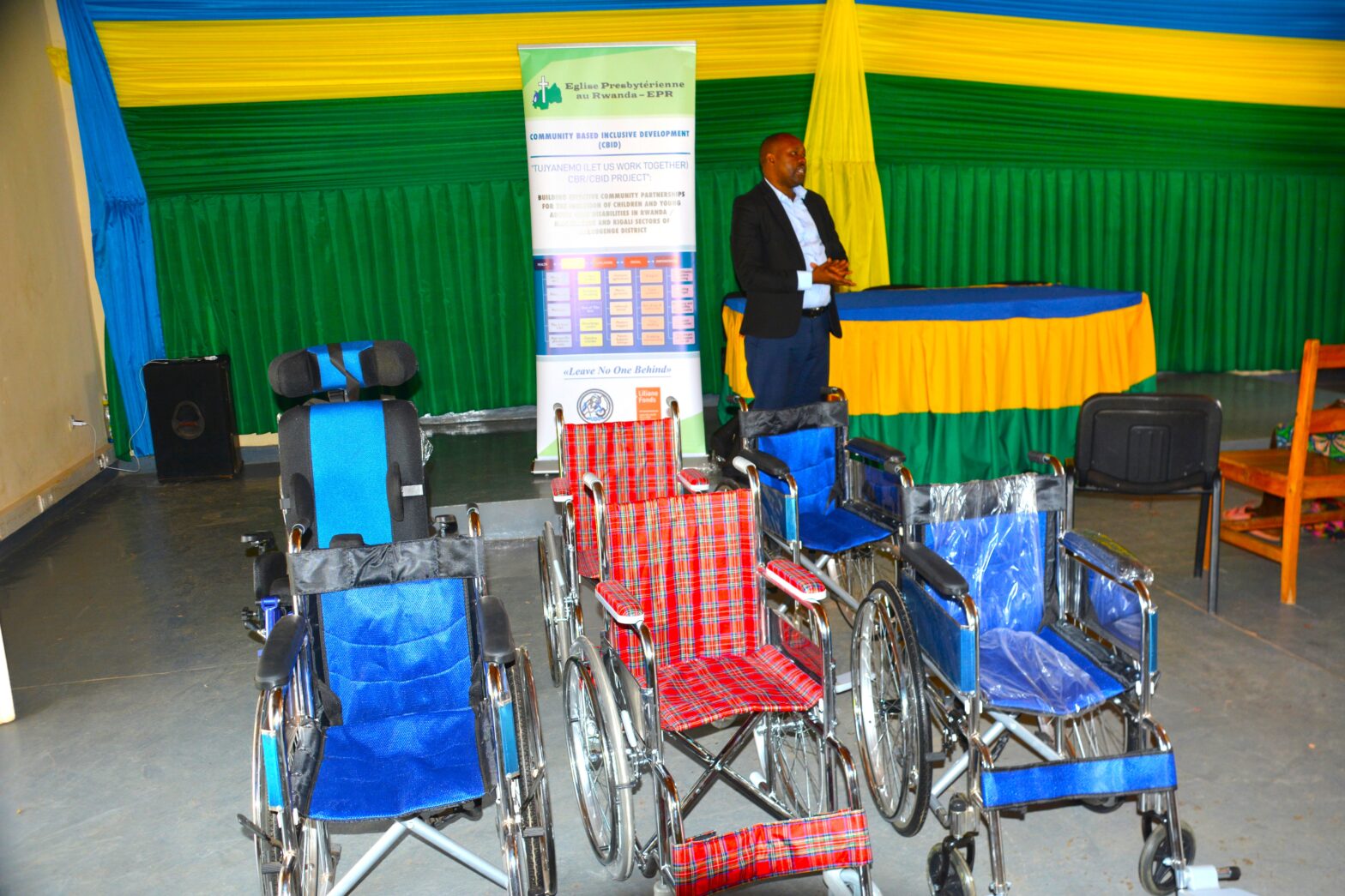 On January 8, 2025, in Kigali Sector, EPR donated wheelchairs  to individuals with disabilities